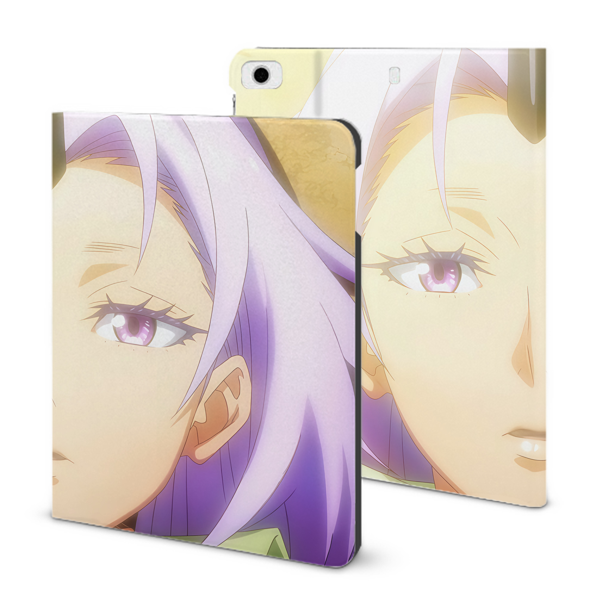 （画像用） 転スラ Regarding Reincarnated to Slime IPad ケース ブック型 PUレザー TPU 耐衝撃 軽量 薄型 ペン収納なし 全面保護 IPad 各モデル対応